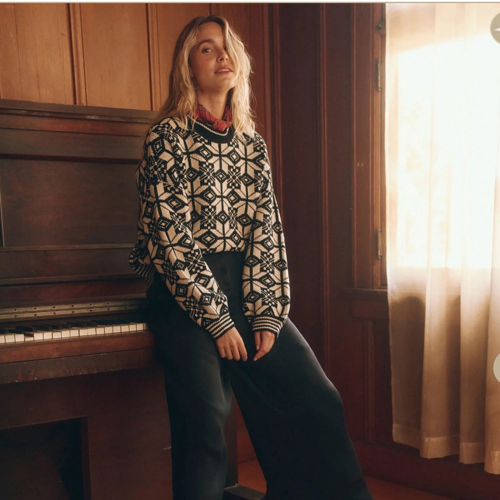 the GREAT. snowflake pullover